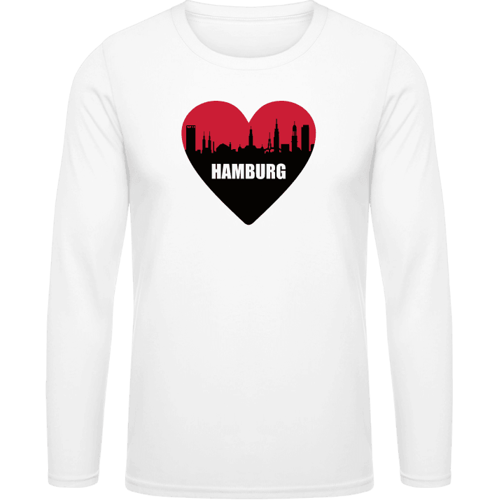 Hamburg Heart T-shirt à manches longues contain pic