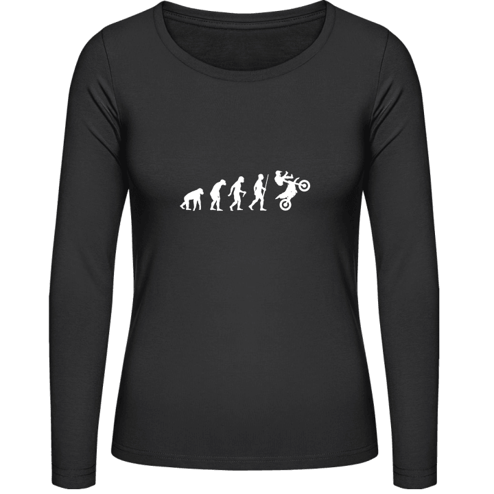 Motocross Biker Evolution T-shirt à manches longues pour femmes contain pic