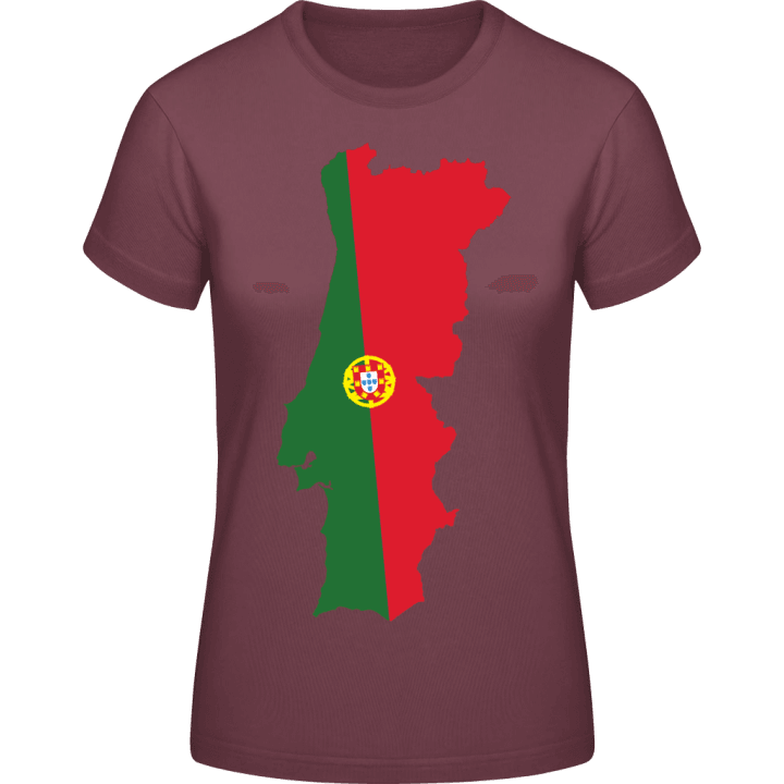 Portugal Map T-skjorte for kvinner contain pic