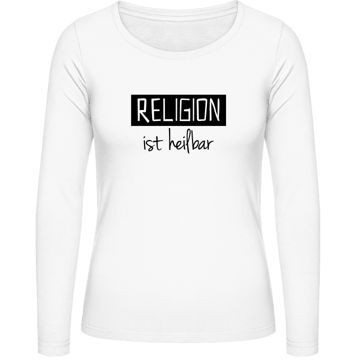 Religion ist heilbar Langermet skjorte for kvinner contain pic