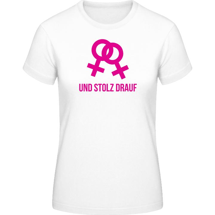 Lesbisch und stolz drauf T-shirt til kvinder 0 image