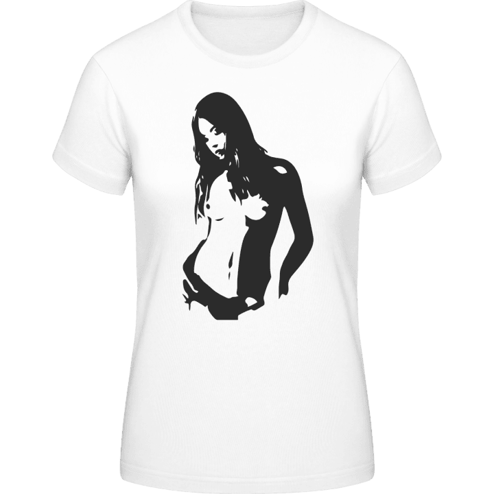 Naked Woman Camiseta de mujer contain pic