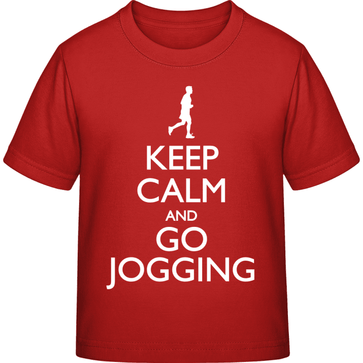 Keep Calm And Go Jogging T-shirt för barn contain pic