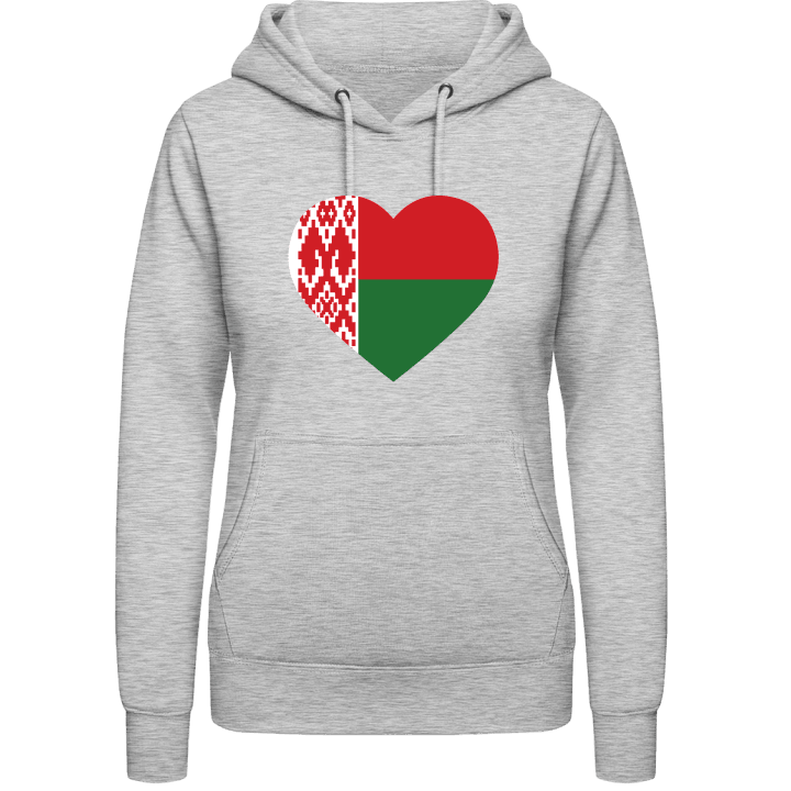 Belarus Heart Flag Hoodie för kvinnor contain pic