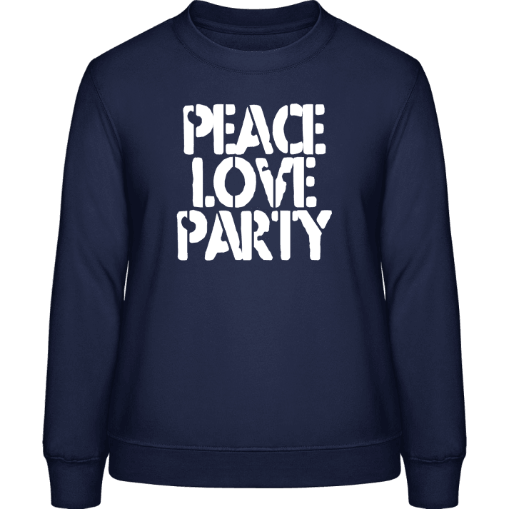 Peace Love Party Sweatshirt för kvinnor contain pic