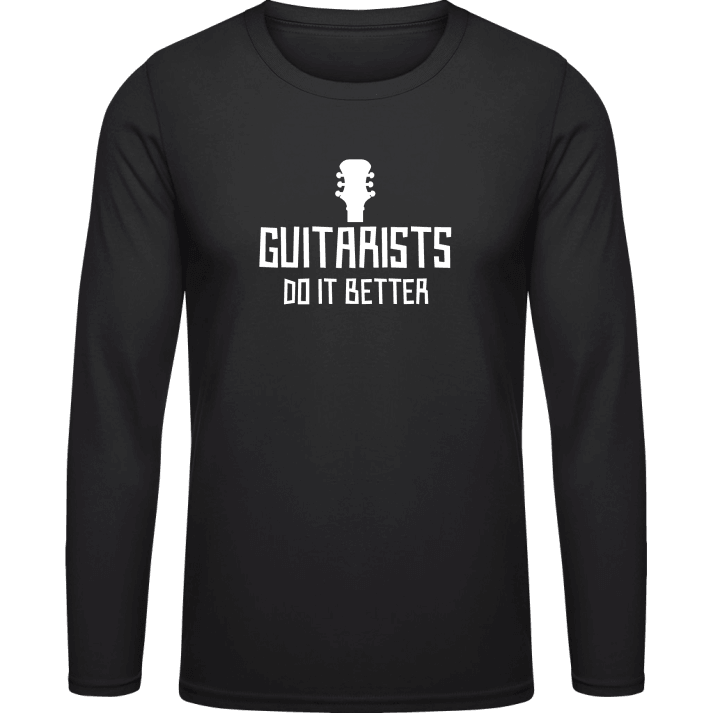 Guitarists Do It Better Langarmshirt contain pic