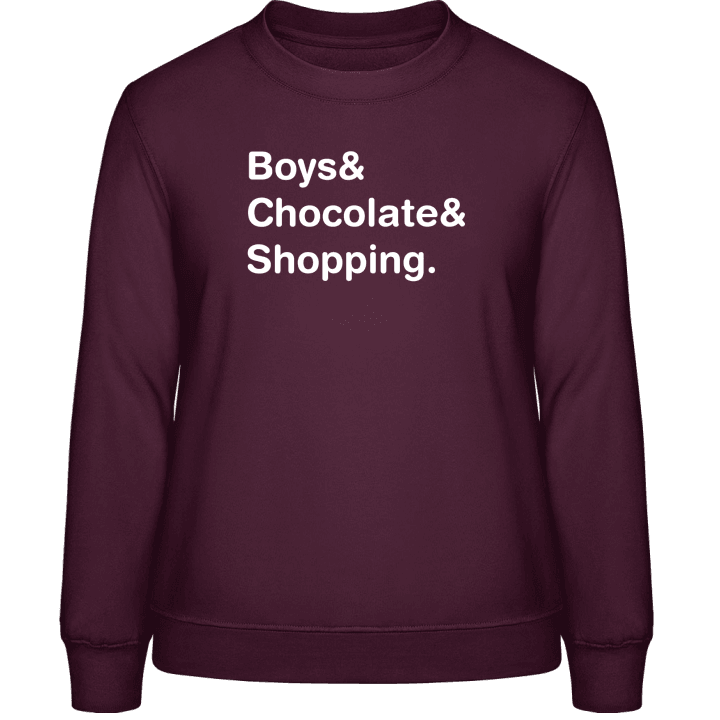 Boys Chocolate Shopping Women Sweatshirt contain pic