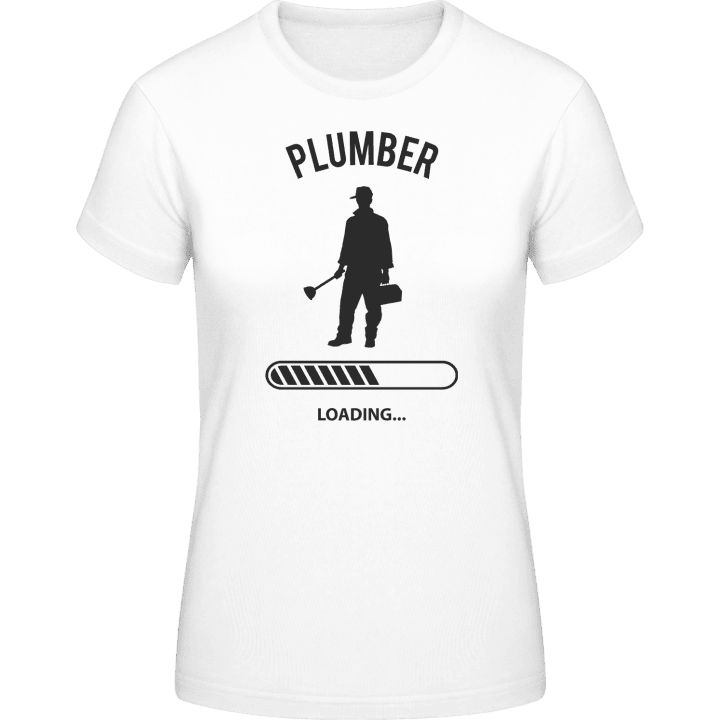 Plumber Loading T-skjorte for kvinner contain pic