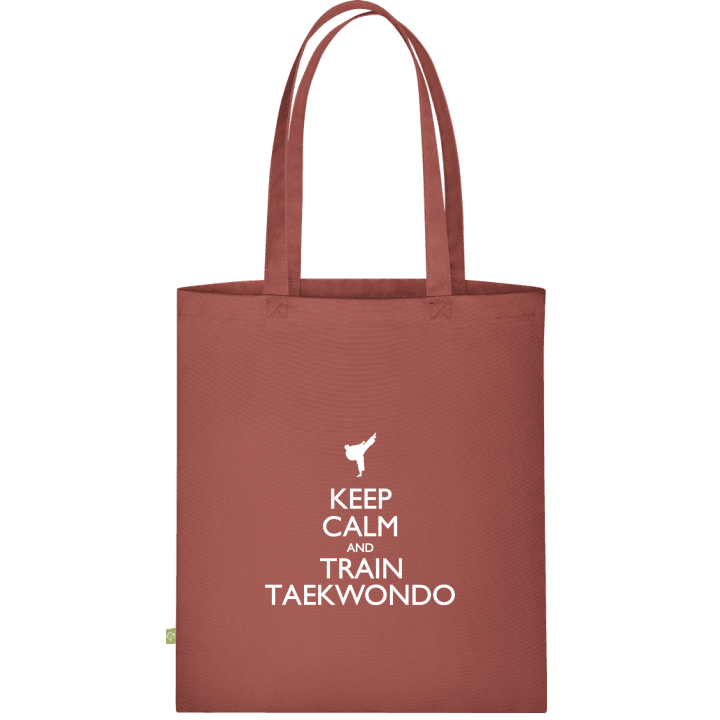 Keep Calm and Train Taekwondo Väska av tyg contain pic