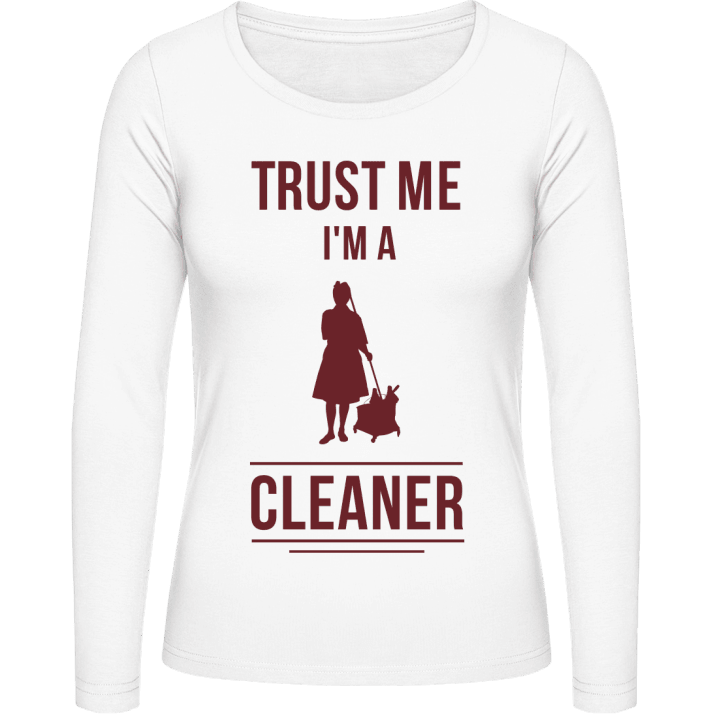 Trust Me I´m A Cleaner Langermet skjorte for kvinner contain pic