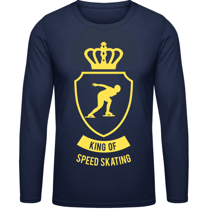 King of Speed Skating Langarmshirt contain pic