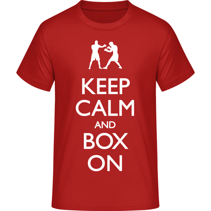 Keep Calm and Box On T-Shirt 0 image