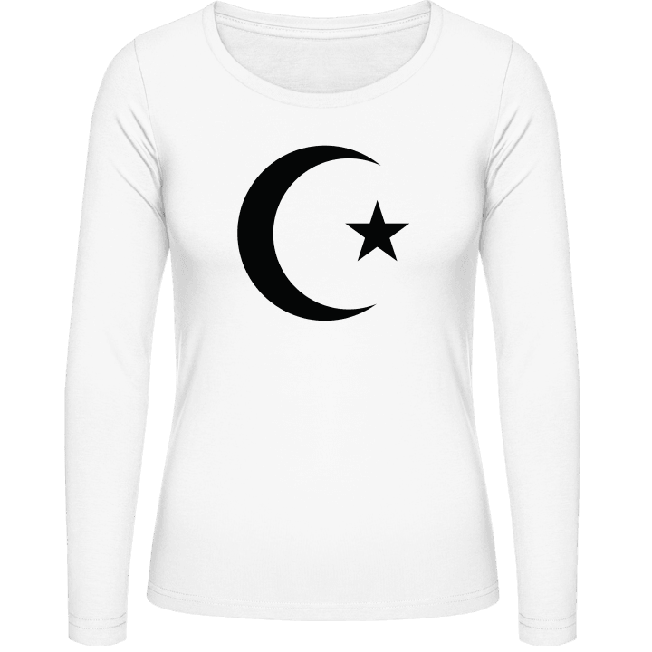 Islam Hilal Crescent Langermet skjorte for kvinner contain pic