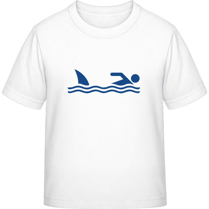 Shark And Swimmer Kids T-shirt 0 image