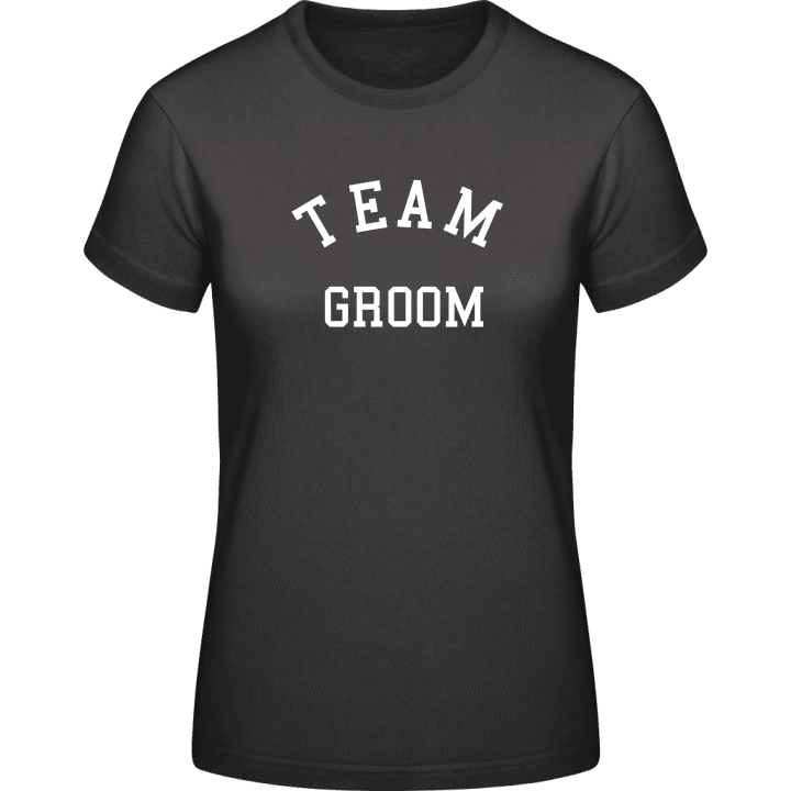 Team Groom T-skjorte for kvinner contain pic