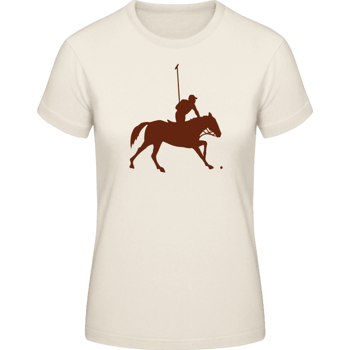 Polo Player Silhouette T-shirt för kvinnor contain pic