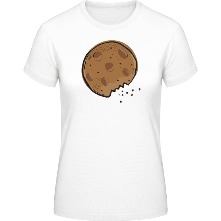Bitten Off Cookie T-shirt för kvinnor contain pic