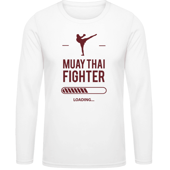 Muay Thai Fighter Loading Langarmshirt contain pic