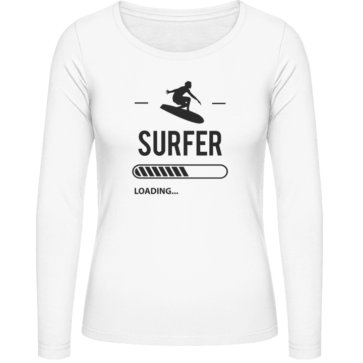 Surfer Loading Langermet skjorte for kvinner contain pic