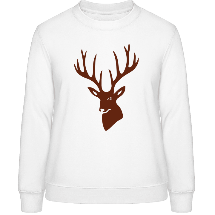 Deer Head Silhouette Frauen Sweatshirt 0 image