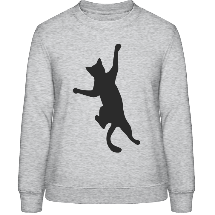 Cat Climbing Effect Sweatshirt för kvinnor 0 image