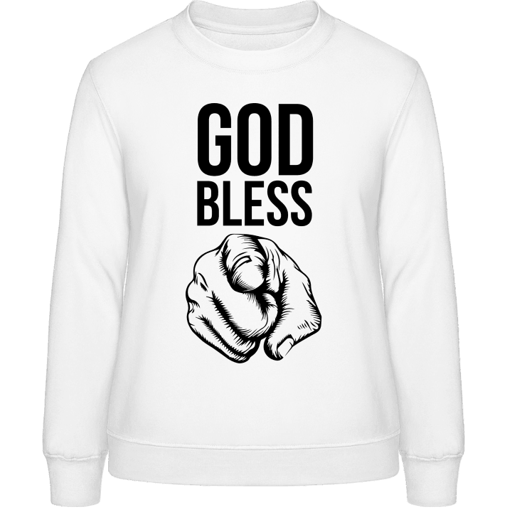 God Bless You Frauen Sweatshirt contain pic
