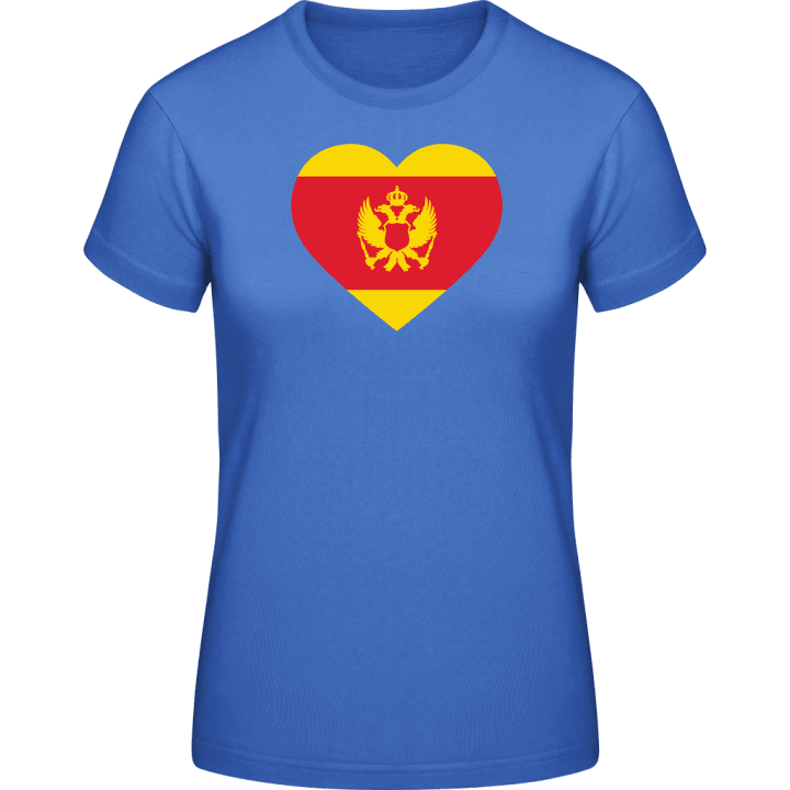 Montenegro Heart Flag T-skjorte for kvinner 0 image