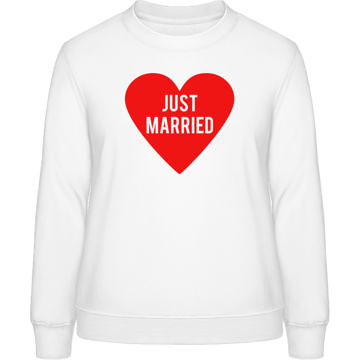 Just Married Logo Frauen Sweatshirt contain pic