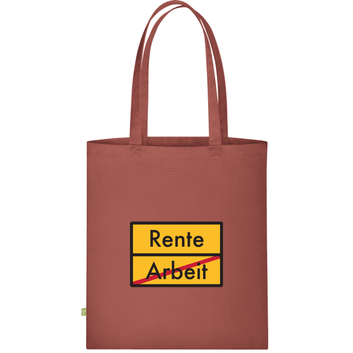 Arbeit Rente Stofftasche contain pic