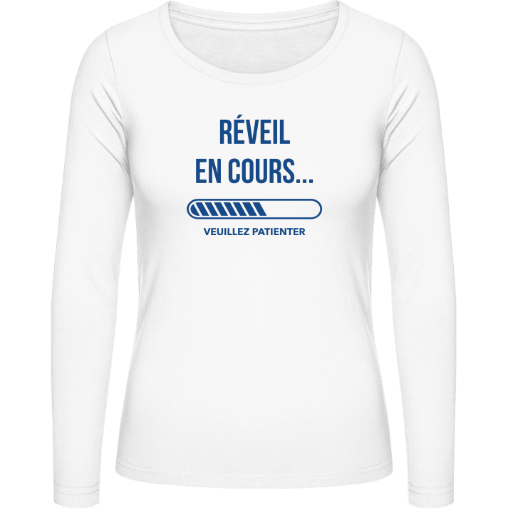 Réveil En Cours Veuillez Patienter Vrouwen Lange Mouw Shirt 0 image