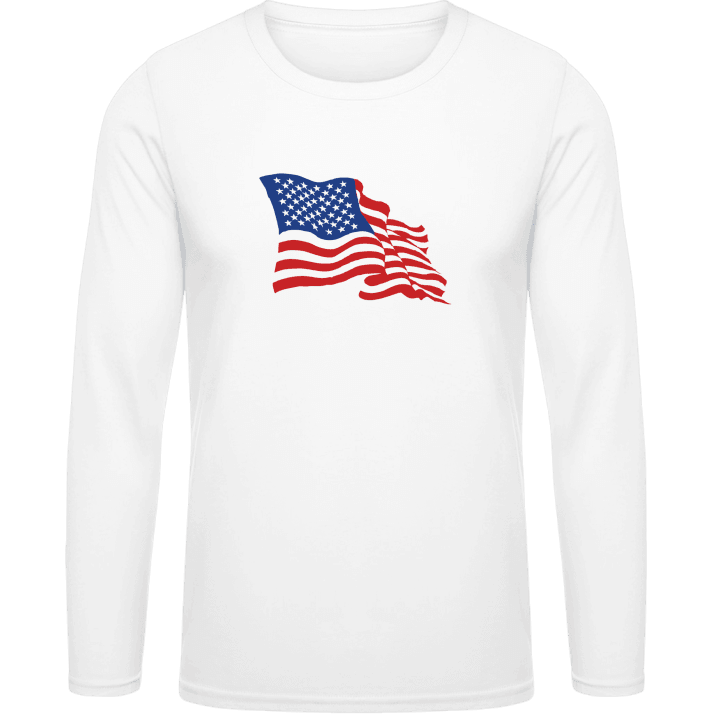 Stars And Stripes USA Flag Shirt met lange mouwen contain pic