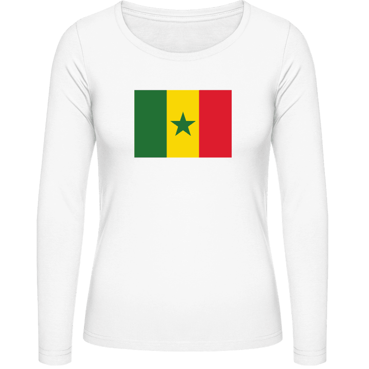 Senegal Flag T-shirt à manches longues pour femmes 0 image