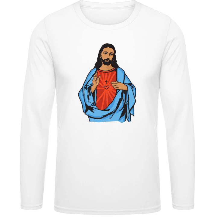 Jesus Illustration T-shirt à manches longues contain pic