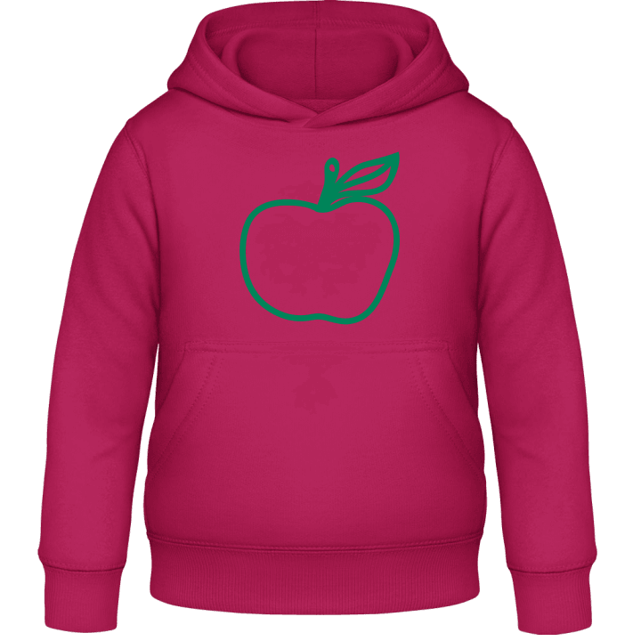 Green Apple With Leaf Kids Hoodie contain pic
