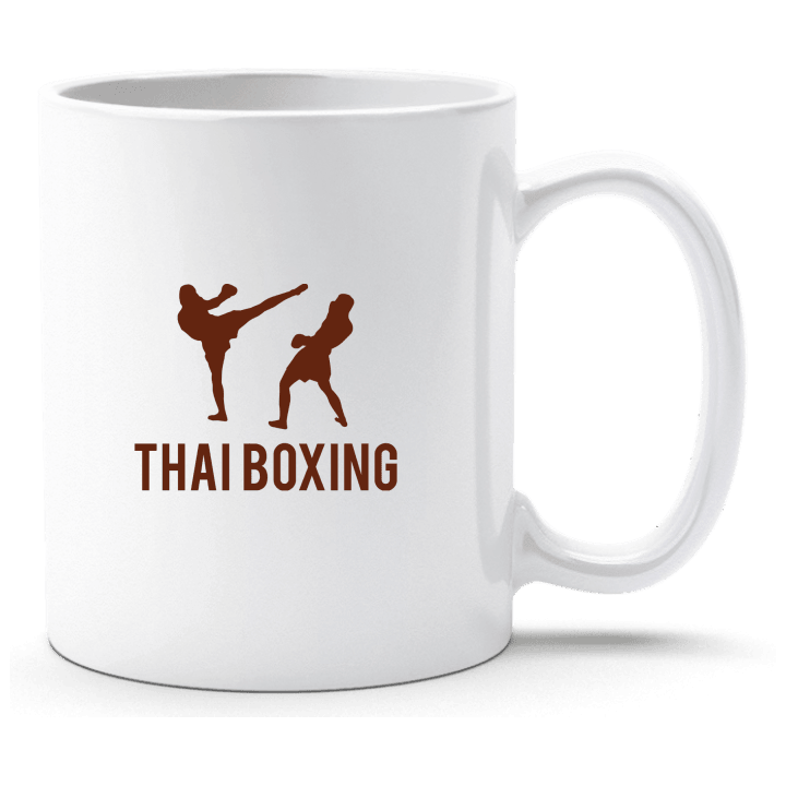 Thai Boxing Silhouette Taza contain pic