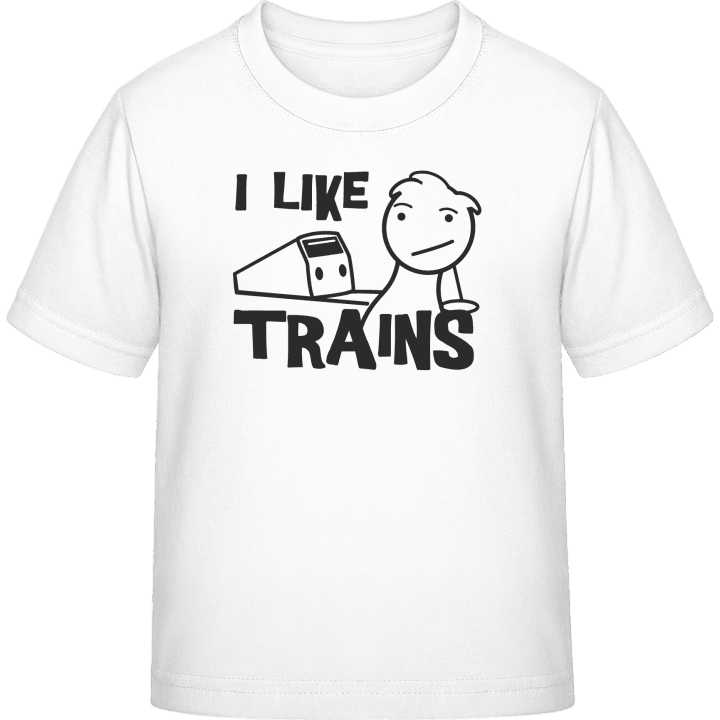 I Like Trains Meme T-shirt pour enfants contain pic