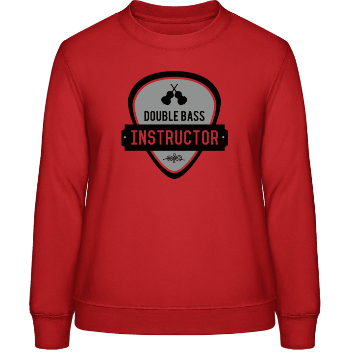 Double Bass Instructor Vrouwen Sweatshirt contain pic