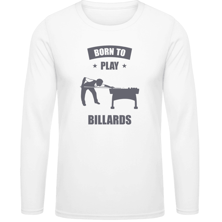 Born To Play Billiards Langermet skjorte contain pic