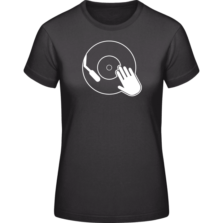 Scratching Vinyl Vrouwen T-shirt contain pic