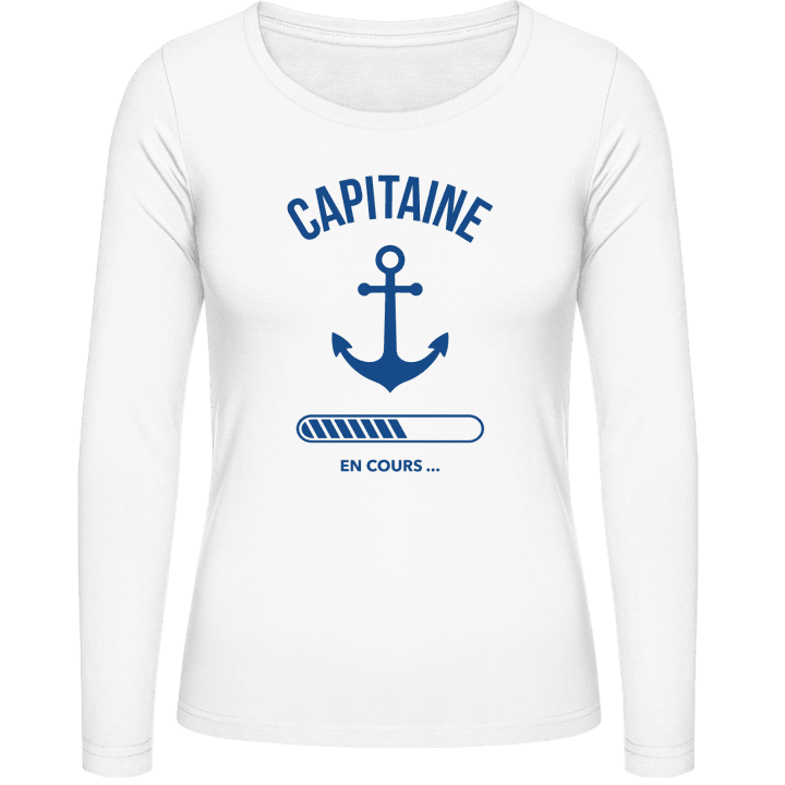 Capitaine en cours T-shirt à manches longues pour femmes contain pic