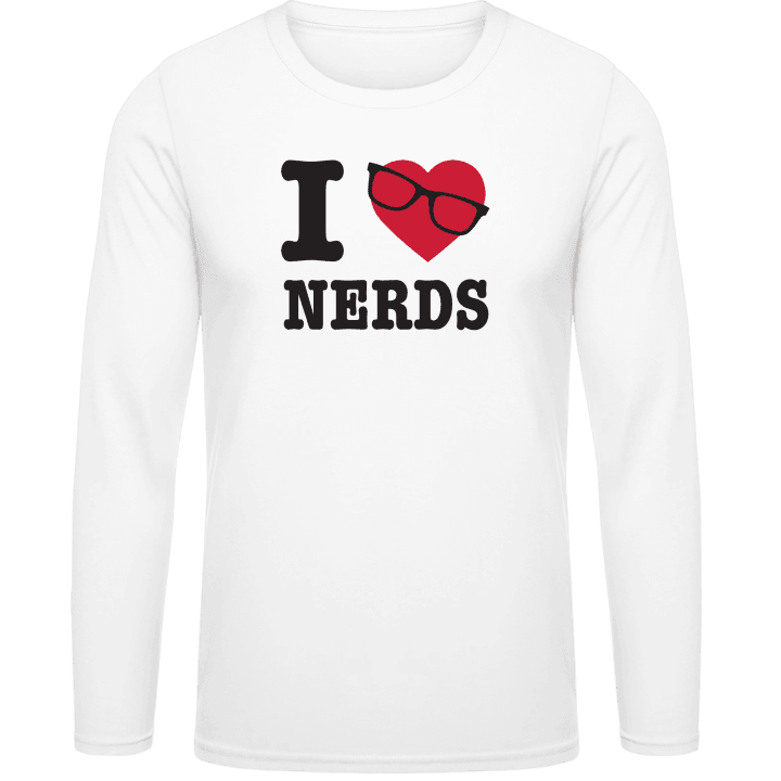 I Love Nerds T-shirt à manches longues contain pic