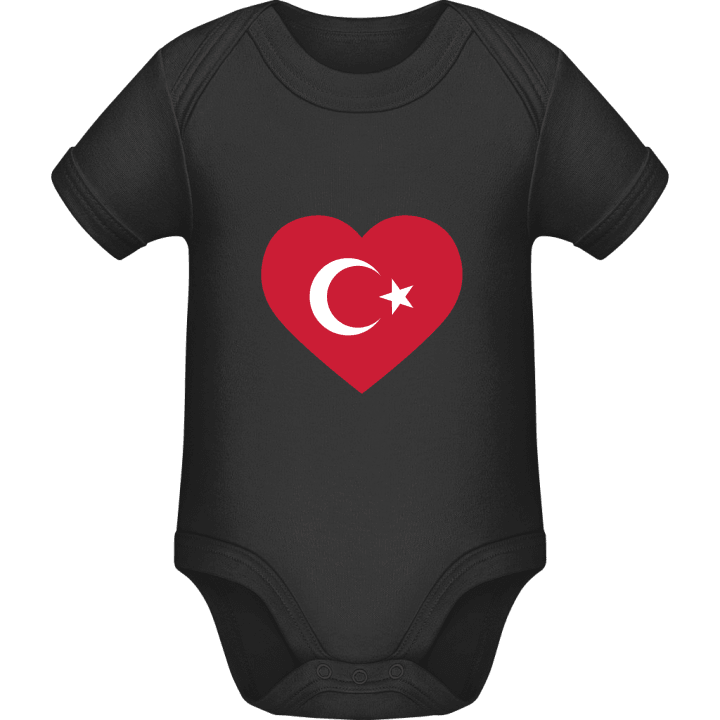 Turkey Heart Flag Baby Strampler 0 image