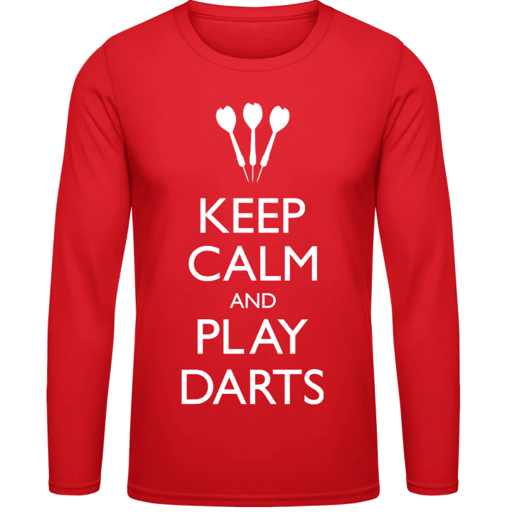 Keep Calm and Play Darts Langarmshirt contain pic