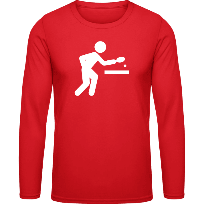 Ping-Pong Table Tennis T-shirt à manches longues contain pic