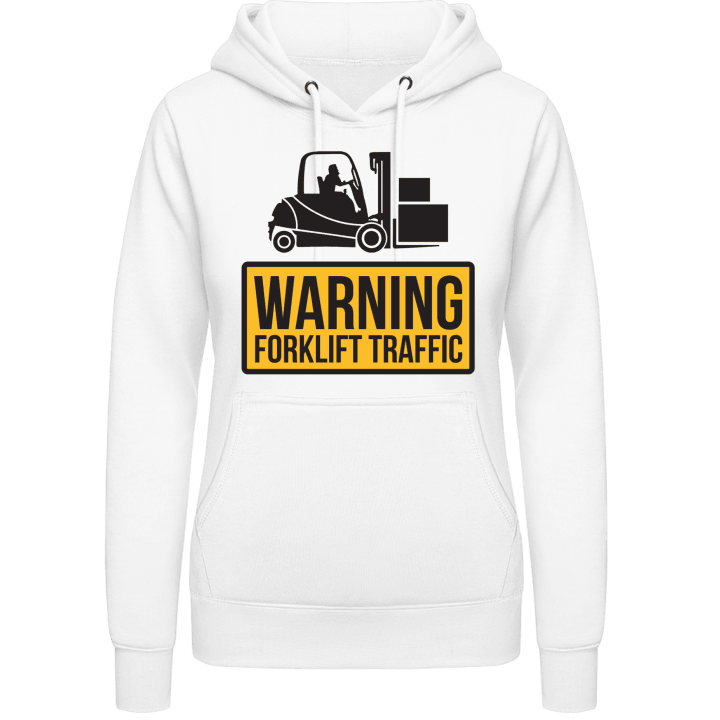 Warning Forklift Traffic Hoodie för kvinnor 0 image