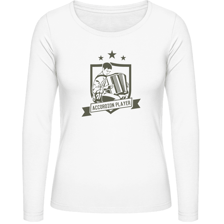 Accordionist Vrouwen Lange Mouw Shirt contain pic