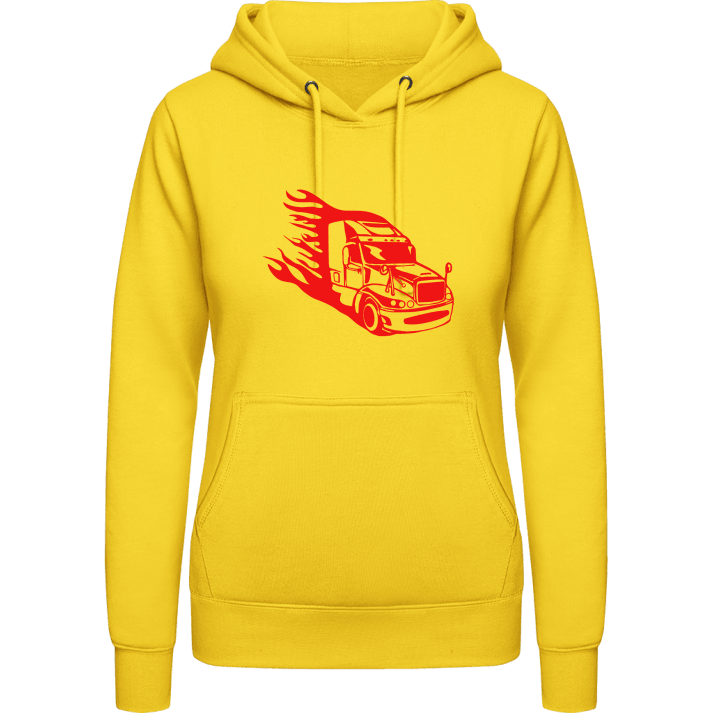 Truck On Fire Women Hoodie contain pic