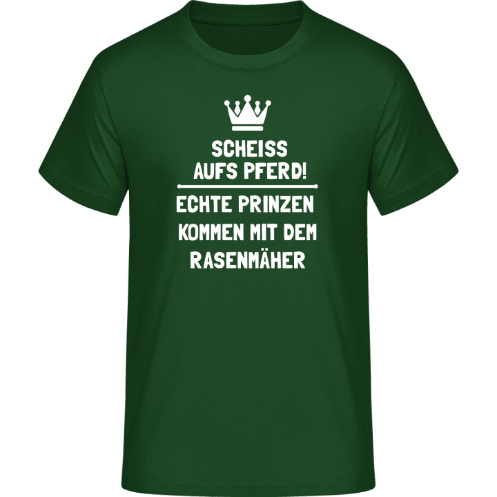 Echte Prinzen kommen mit dem Rasenmäher T-Shirt 0 image