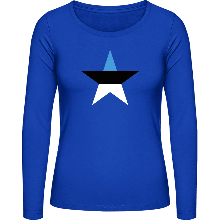 Estonian Star Langermet skjorte for kvinner contain pic