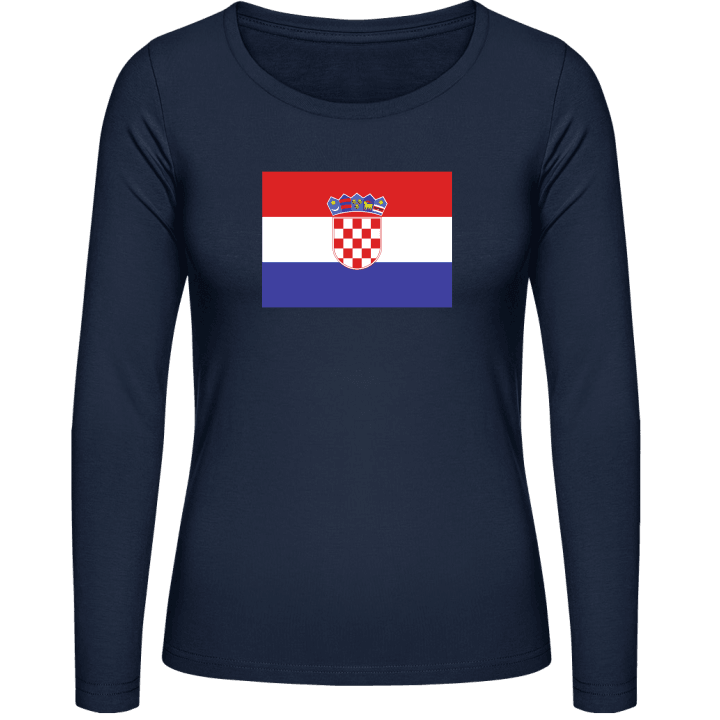 Croatia Flag Kvinnor långärmad skjorta contain pic